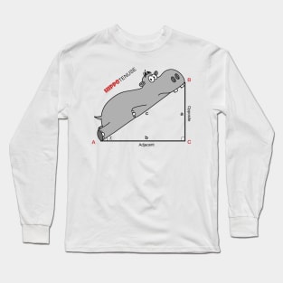 Hippotenuse Math Long Sleeve T-Shirt